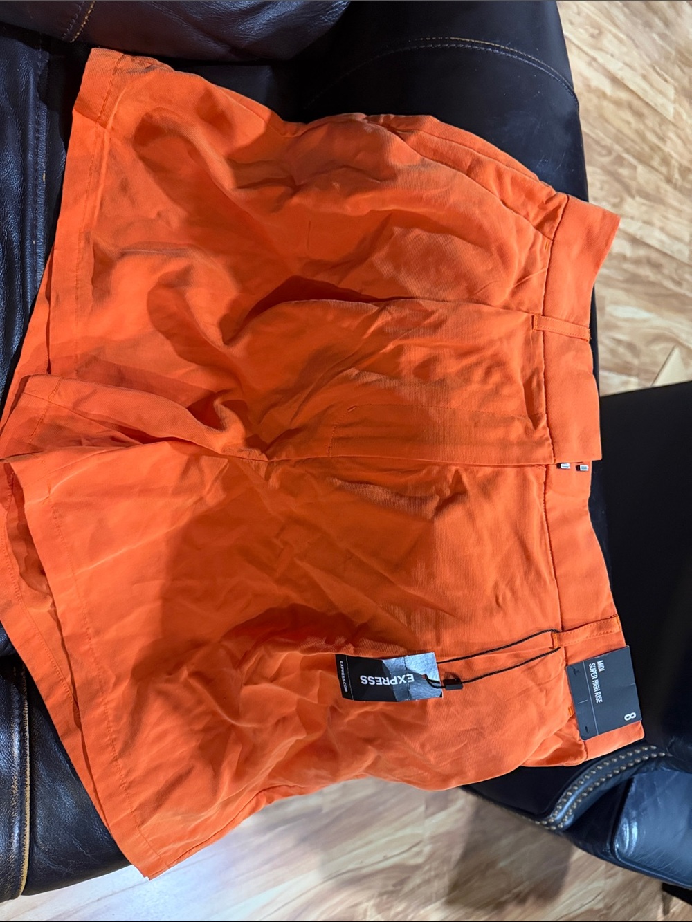 Express Womans Orange Shorts